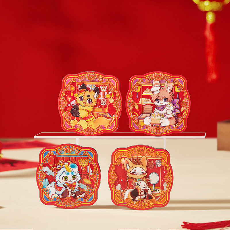 神奇動物2026新年亞克力冰箱貼盲盒