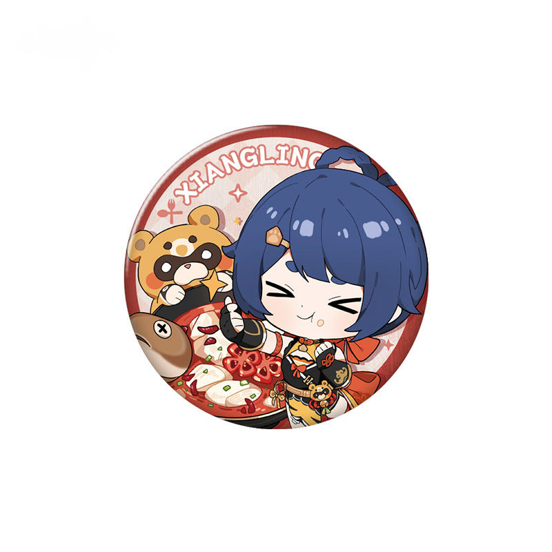 Genshin Impact Character Badge Yummy Party Theme