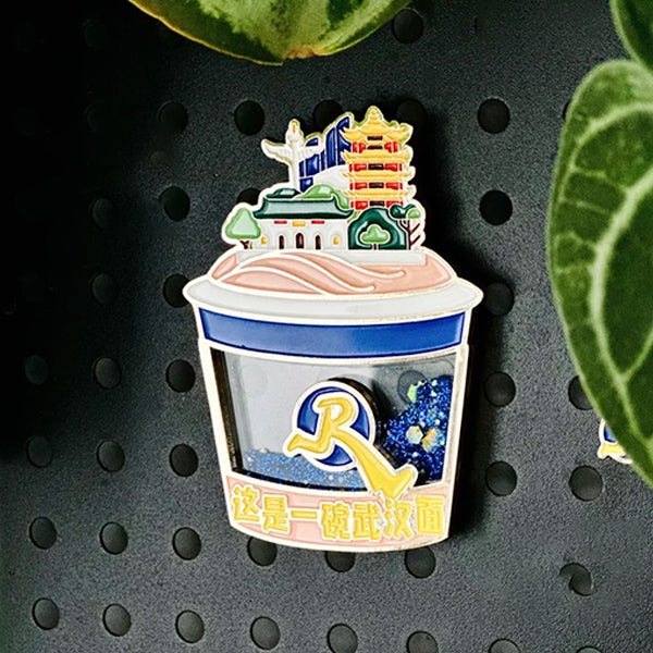 ZJSTV Keep Running Official Merch – Wuhan Noodles Fridge Magnet