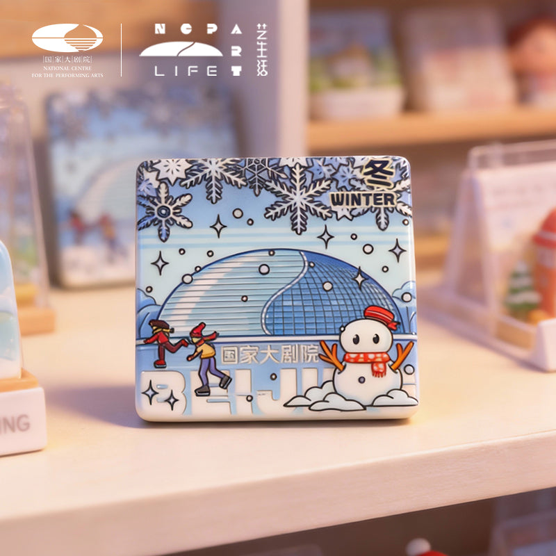 NCPA Spring Summer Autumn Winter ceramic fridge magnet