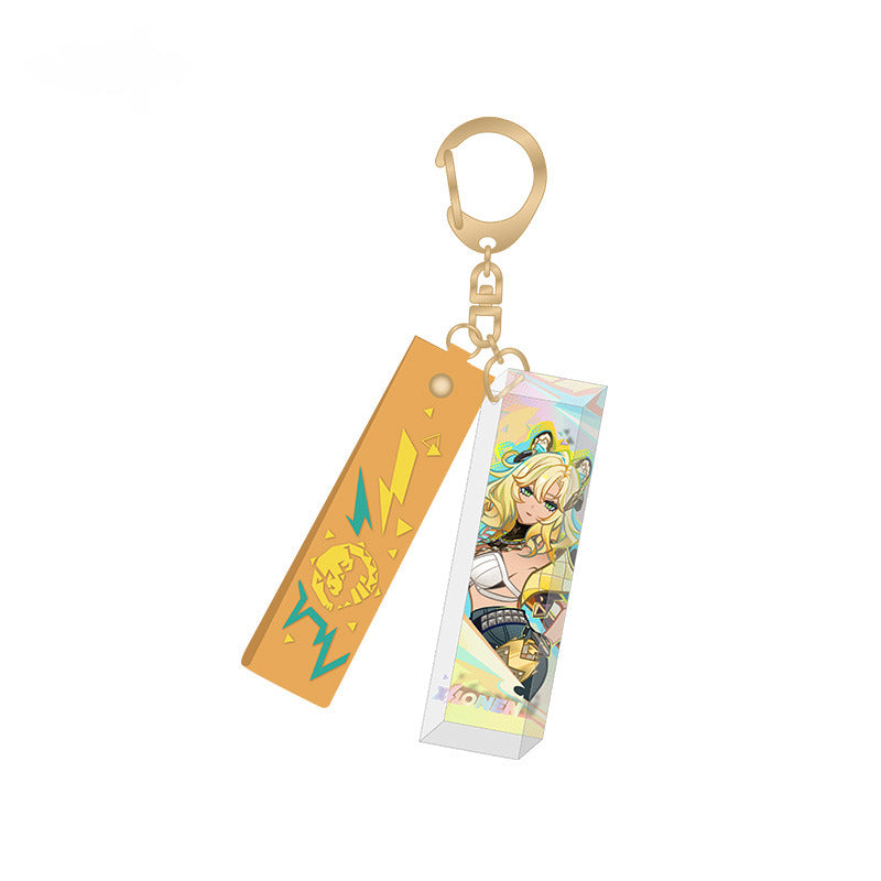 Genshin Impact Badge Pendant Lenticular Card Emblem of Steadfast Valor Series