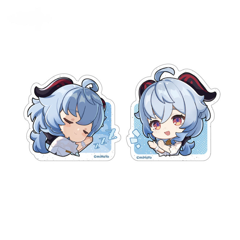 Genshin Impact Badge Acrylic Clamp Standee Heartfelt Joy Series
