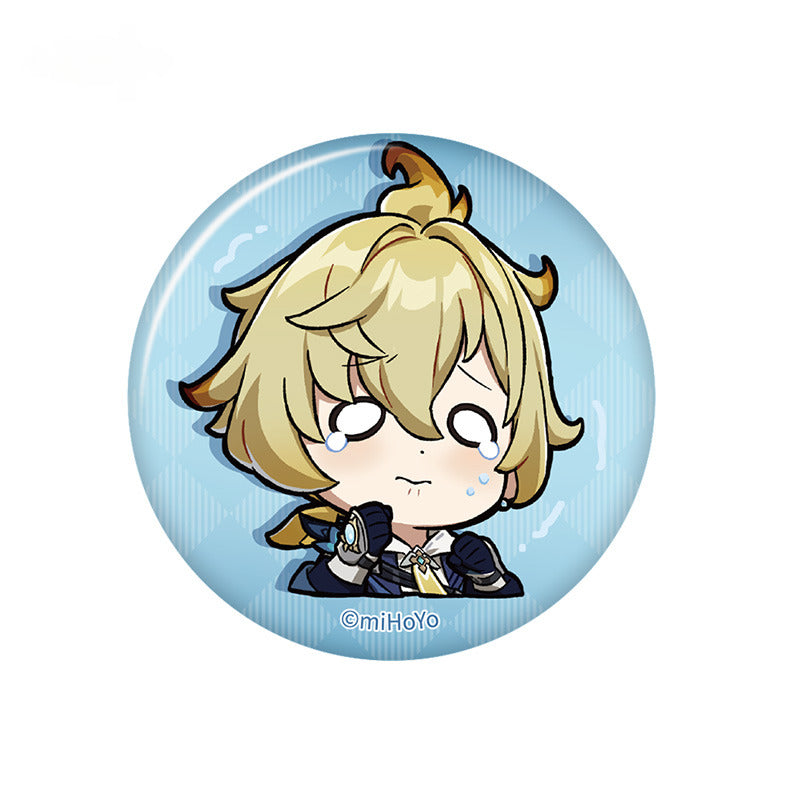 Genshin Impact Badge Mondstadt Q Version Emoji Themed Series