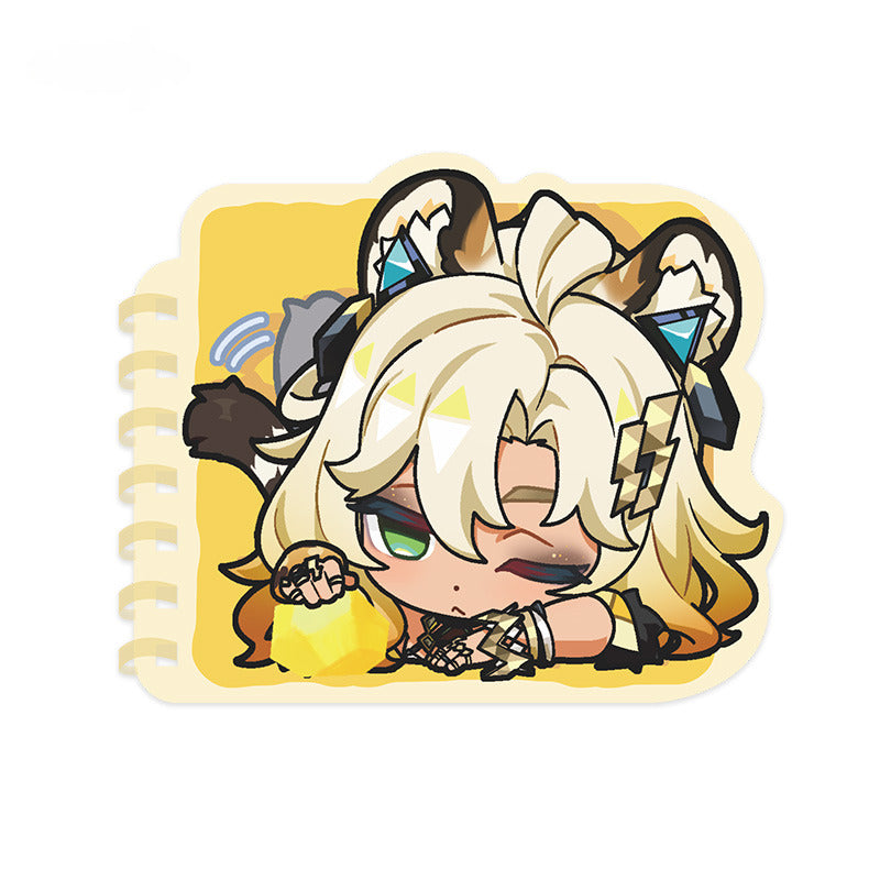 Genshin Impact Chibi Emoticon Spiral Notepad