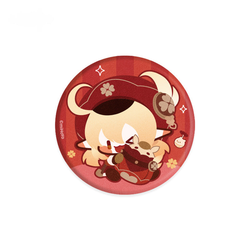 Genshin Impact Chibi Character Plush Badges