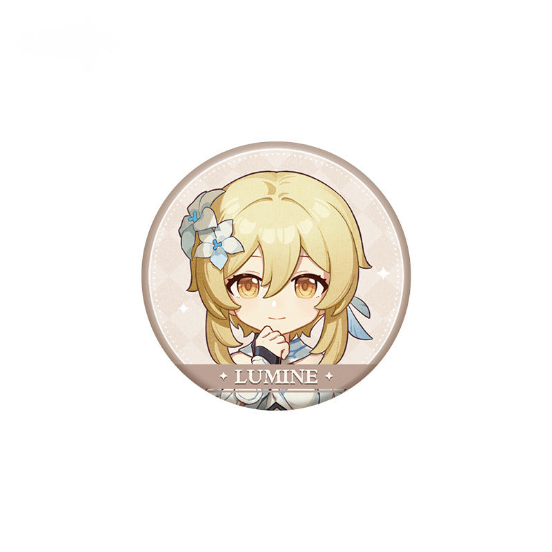 Genshin Impact Badge Transparent Card Set Washi Tape Clean! Battle Series