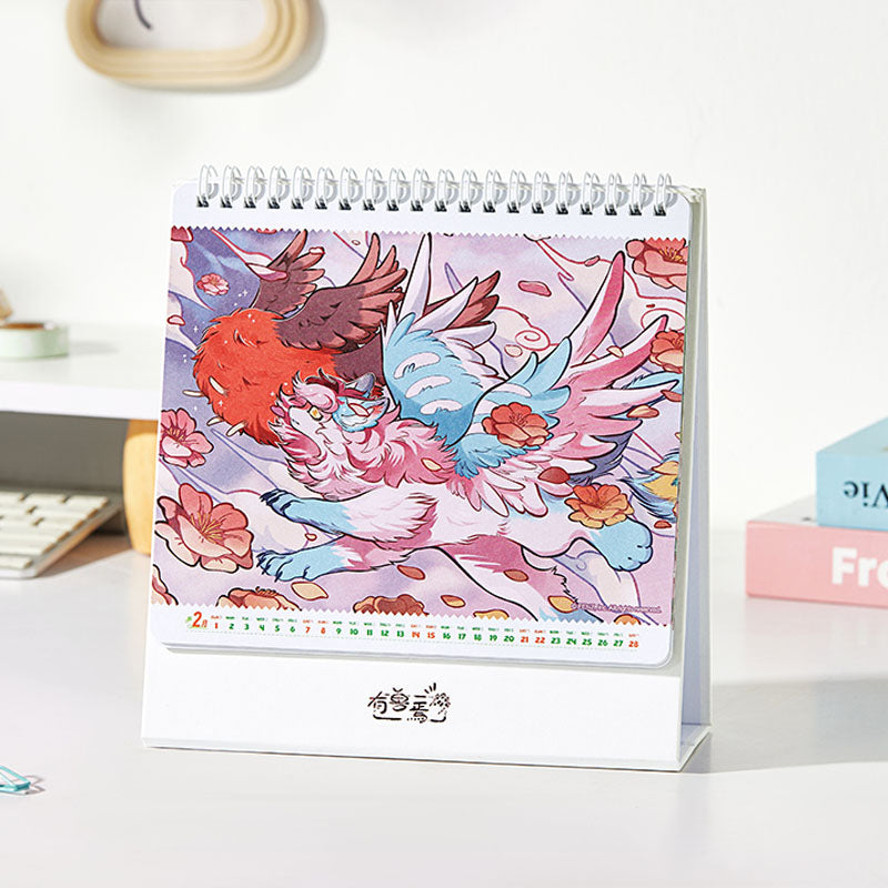 Fabulous Beasts 2026 New Year Desk Calendar Planner