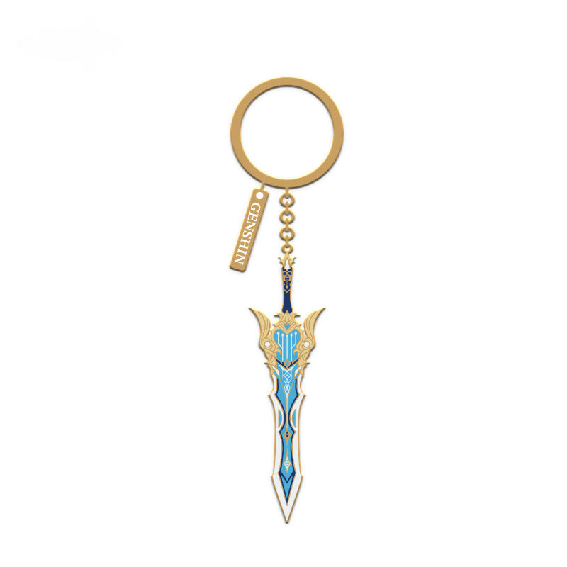 Genshin Impact Metal Weapon Pendant Divine Foresight Series