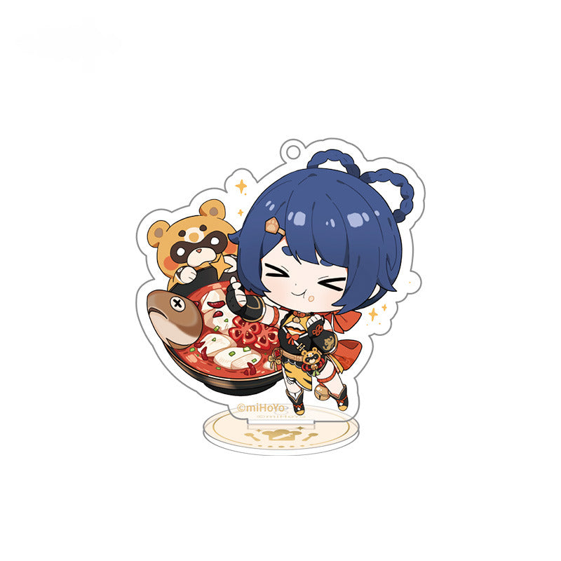Genshin Impact Character Acrylic Mini Standee Yummy Party Theme
