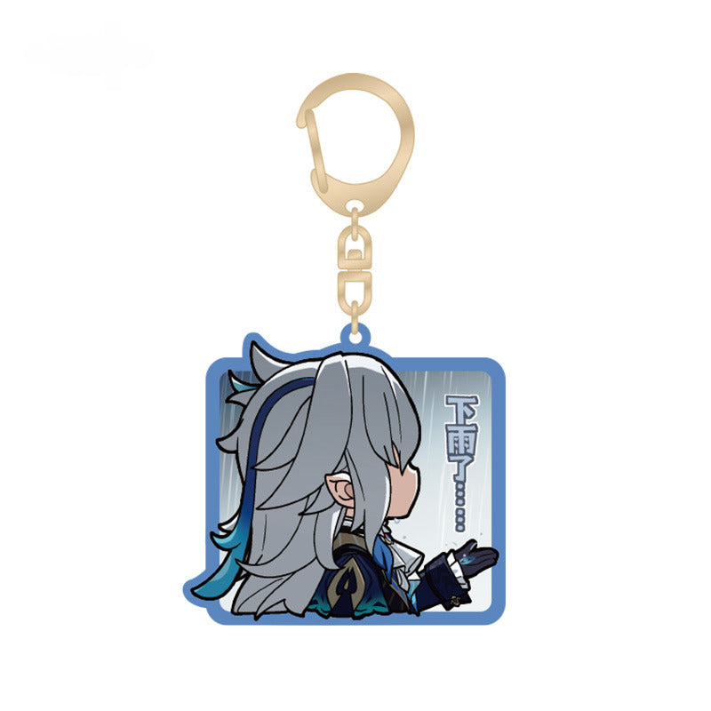 Genshin Impact Acrylic Pendant Q Version Emoticon Series