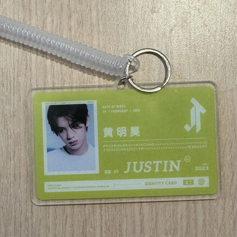 Huang Minghao Justin Acrylic ID Zhu Zhengting Souvenir Work ID