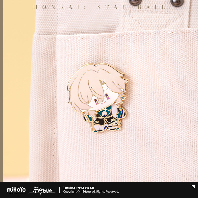 Honkai: Star Rail Shaking Metal Badge Chibi Doll Series