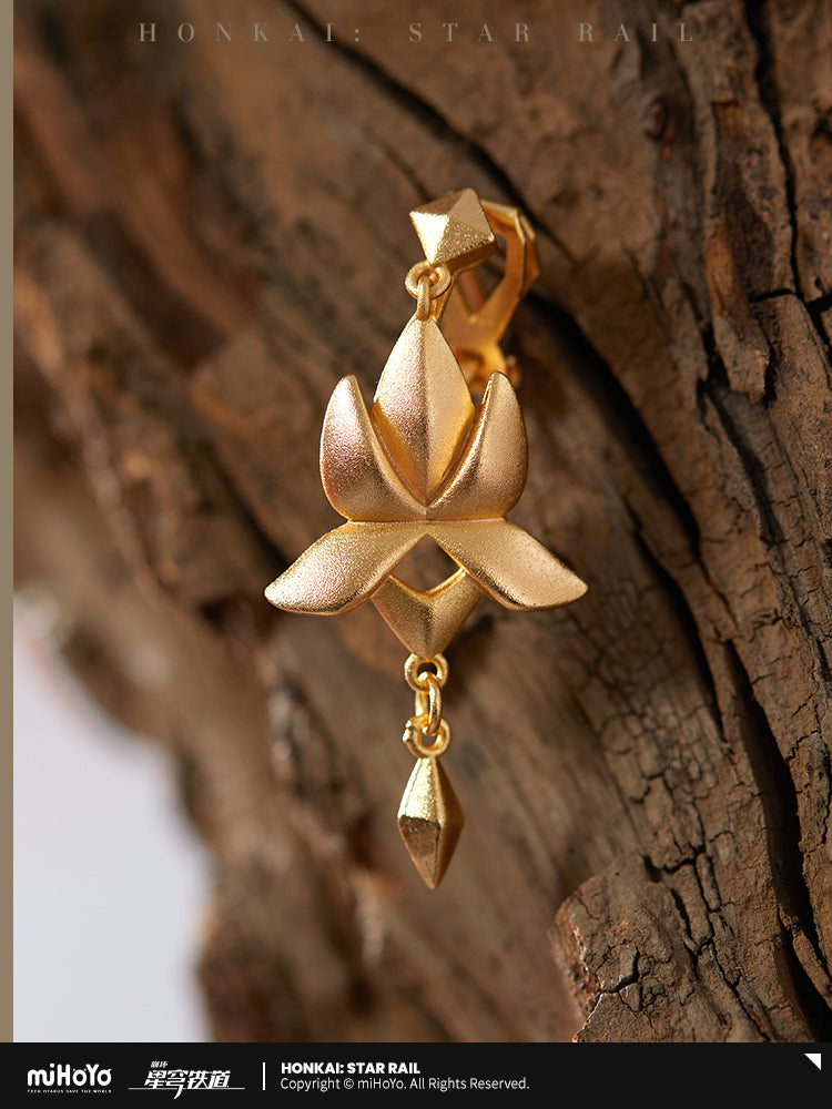 Honkai: Star Rail Water Lotus Clip On Earrings Dan Heng Imbibitor Lunae Theme Impression Series