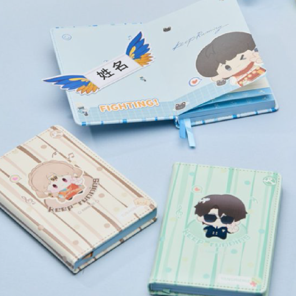 ZJSTV Keep Running Benben Pocket Journal Notebook