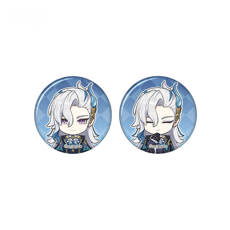 Genshin Impact Mini Badge Set Taking Pictures Recounting Good Times Series