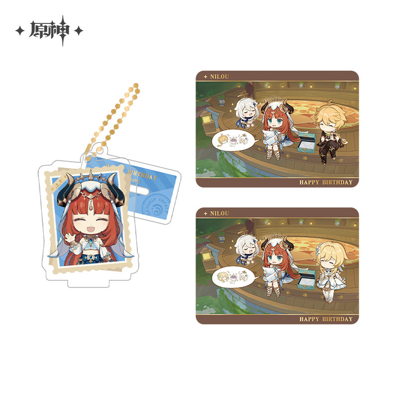 Genshin Impact Character Standee Collection Card Set Taking Pictures Recounting Good Times Series