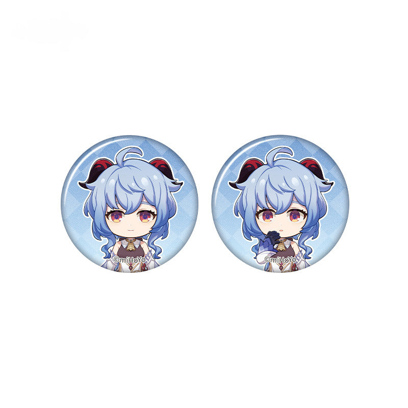 Genshin Impact Mini Badge Set Taking Pictures Recounting Good Times Series