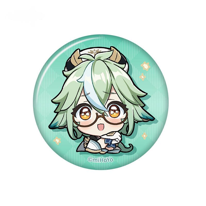 Genshin Impact Badge Mondstadt Q Version Emoji Themed Series