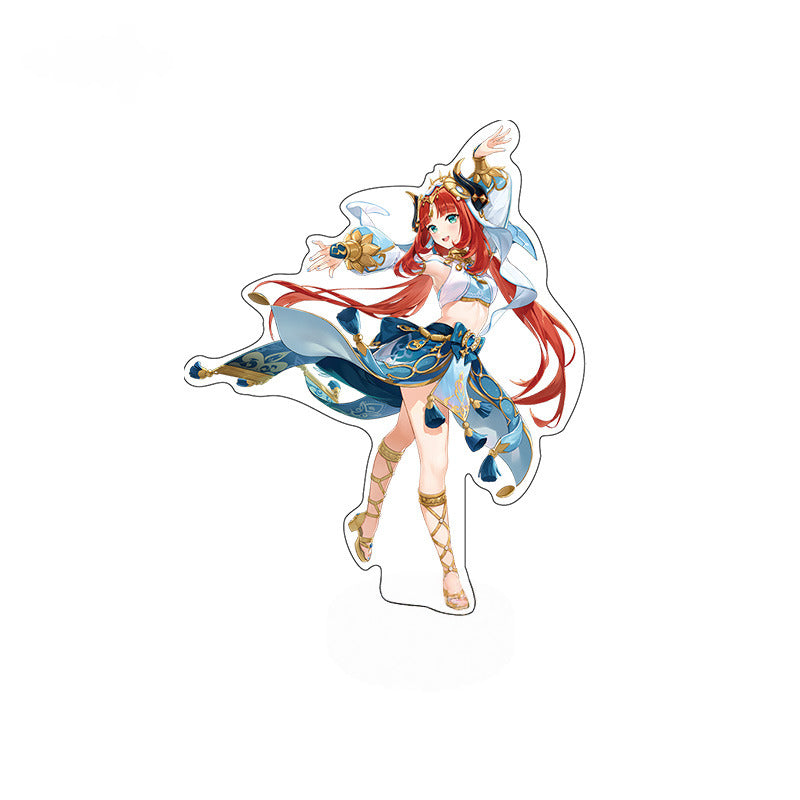 Genshin Impact Badges Pendant Standee Colored Paper Tower Summer Celebration Series