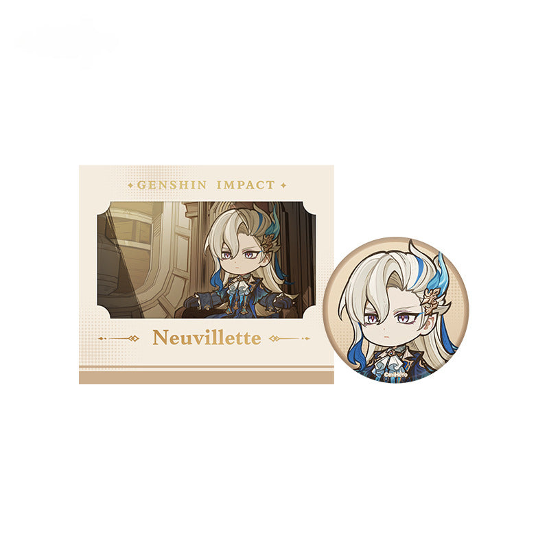 Genshin Impact Badge Transparent Card Set Washi Tape Clean! Battle Series
