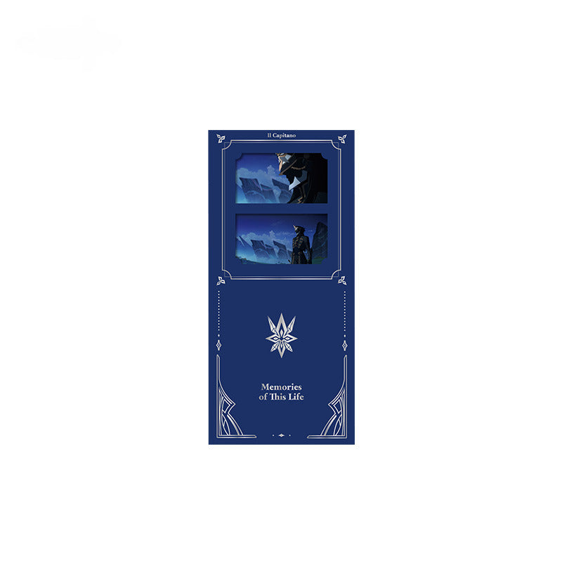 Genshin Impact Badge Collection Card Imitation Film Bookmark Set Memories of This World
