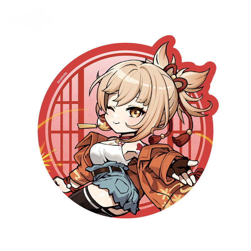 Genshin Impact Chibi Character Mouse Pad Picnic Theme Series