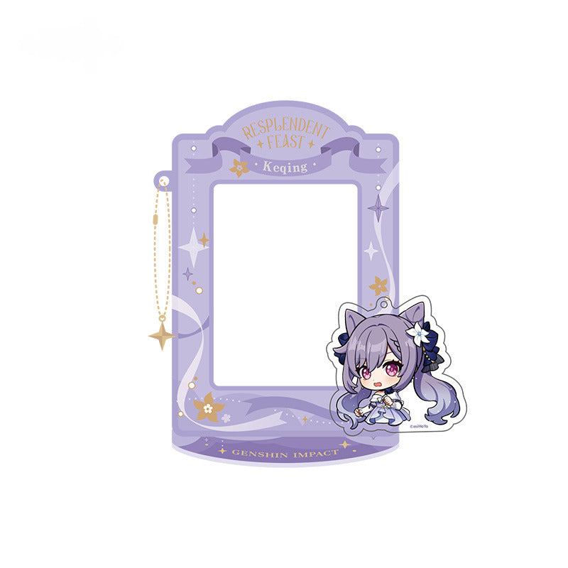 Genshin Impact Badge Standee Stamp Photo Frame Stick-it Storage Cloth Umbrella Keqing - Glistening Night Banquet Series