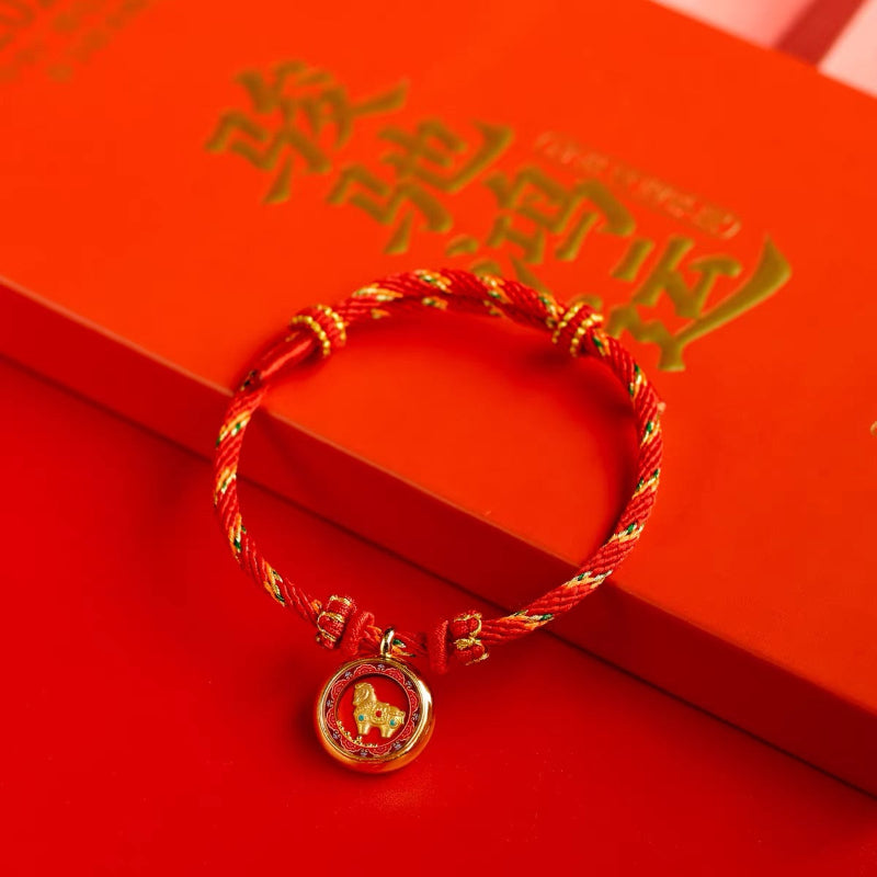 Lucky Horse Year Braided Bracelet