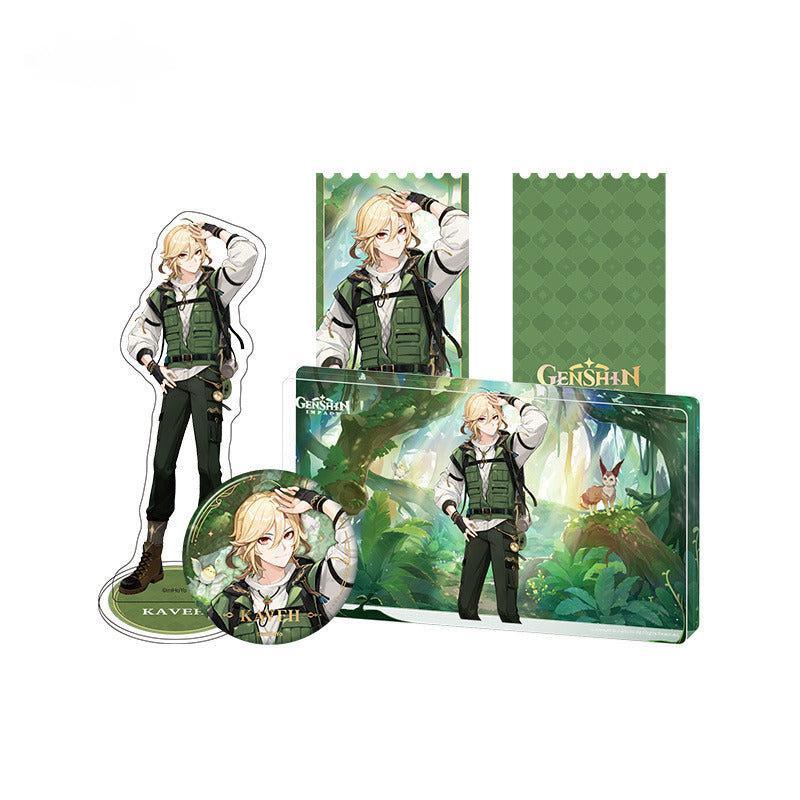 Genshin Impact Badge Standee Ornament Mouse Pad Kaveh- Teyvat Natural Exploration Journey Series