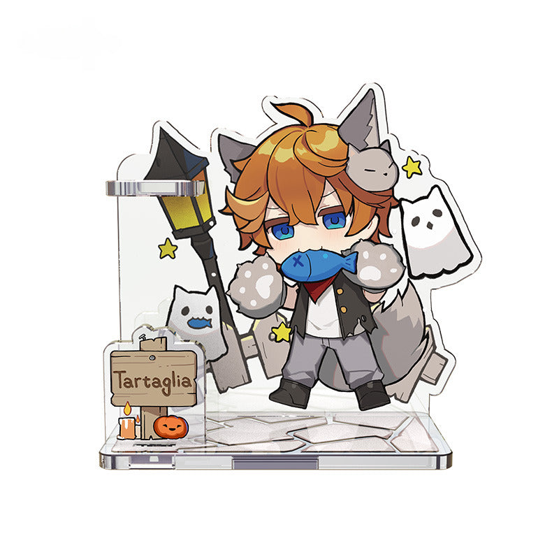 Genshin Impact Acrylic Pen Stand Halloween Themed