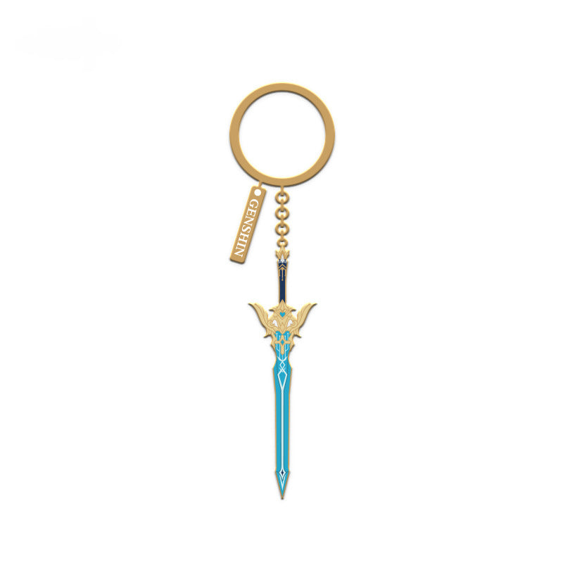 Genshin Impact Metal Weapon Pendant Divine Foresight Series