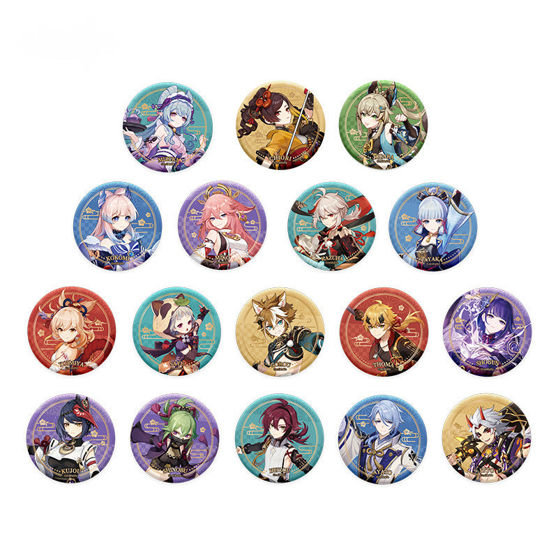 Genshin Impact Character Badge Inazuma City Theme