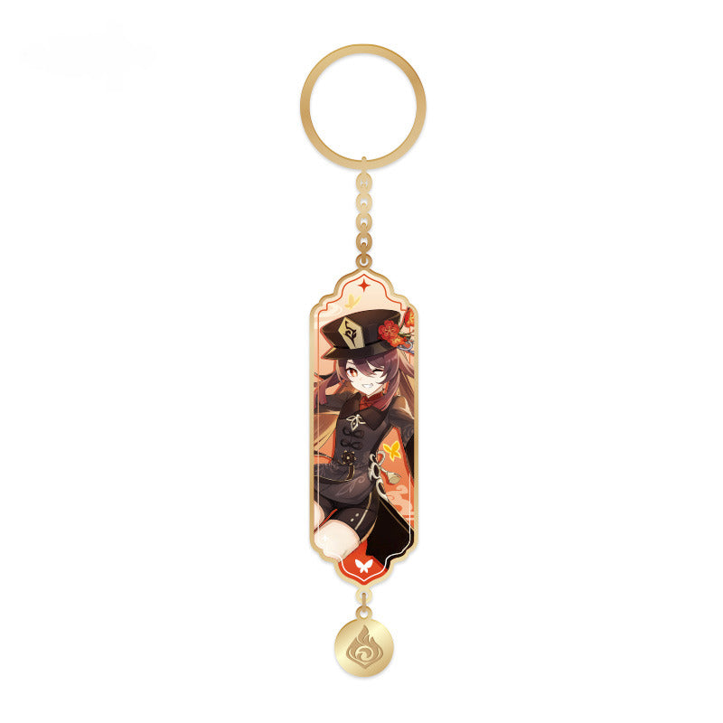 Genshin Impact Character Metal Drop Glue Pendant