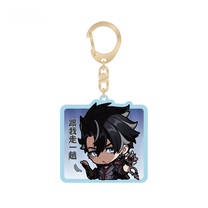 Genshin Impact Acrylic Pendant Q Version Emoticon Series