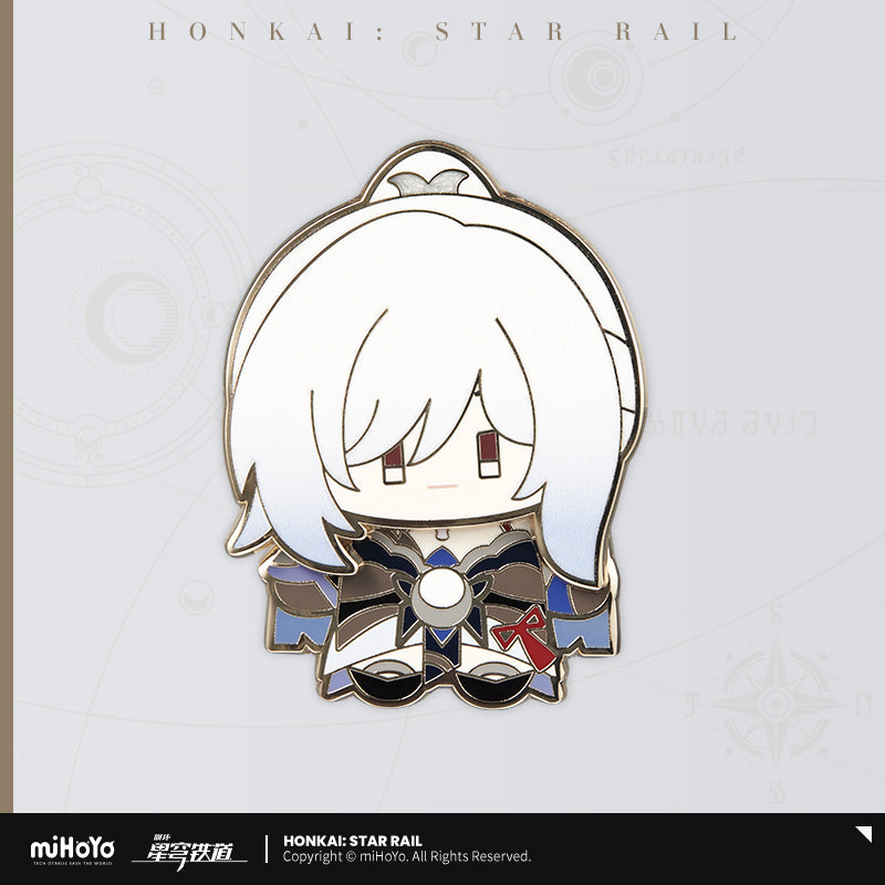 Honkai: Star Rail Shaking Metal Badge Chibi Doll Series