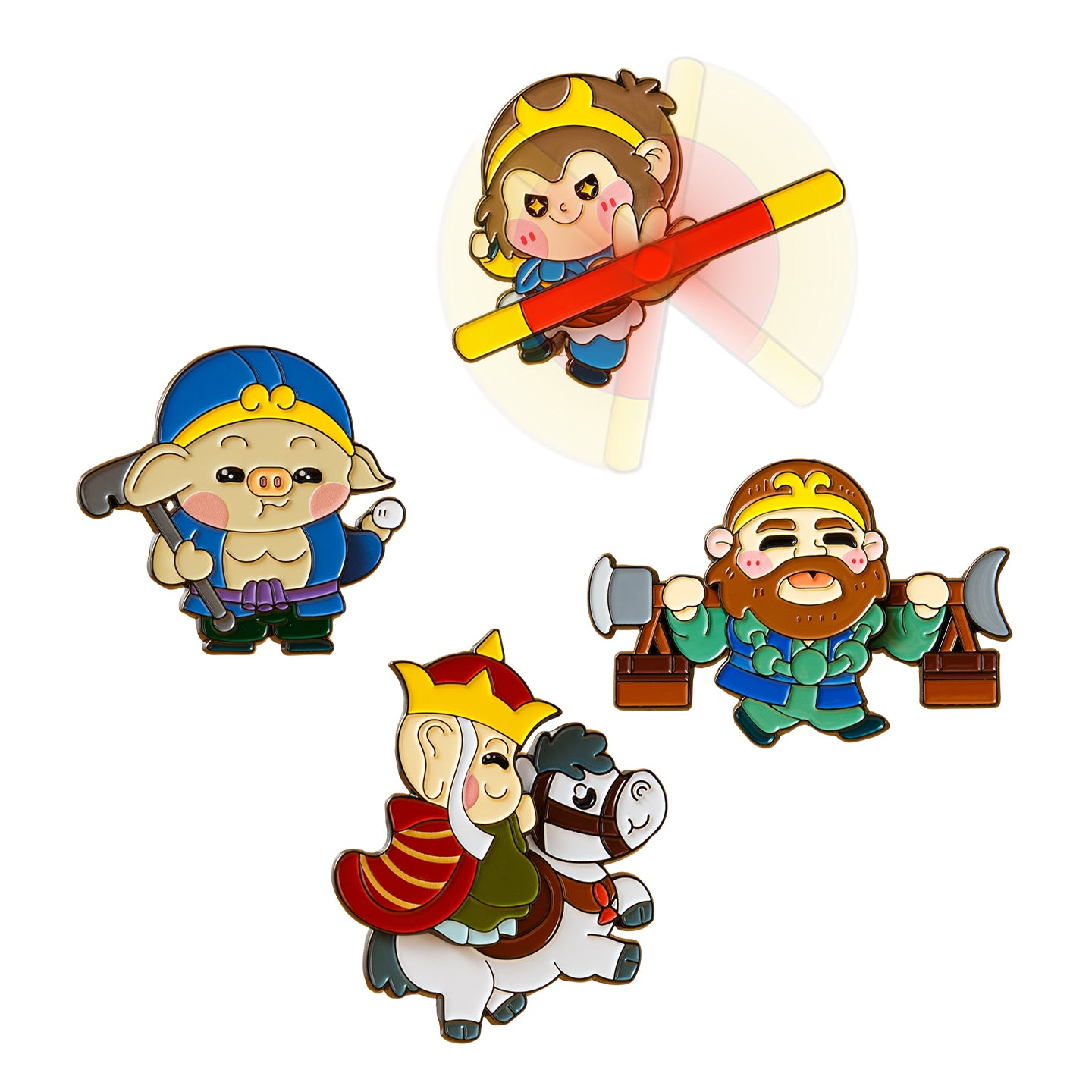 Cute Journey to the West - Movable Refrigerator Magnets
