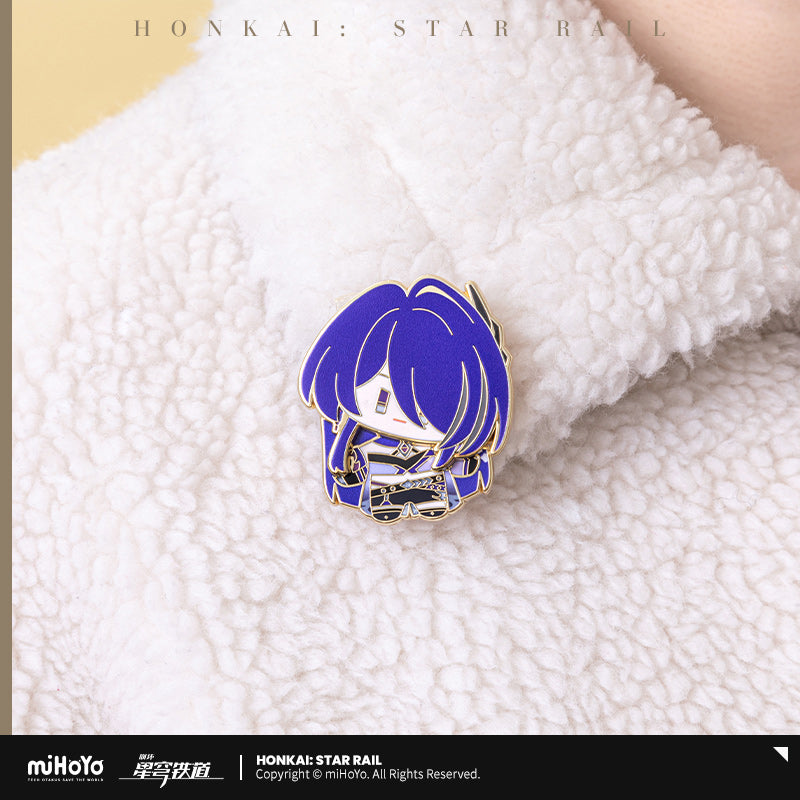 Honkai: Star Rail Shaking Metal Badge Chibi Doll Series