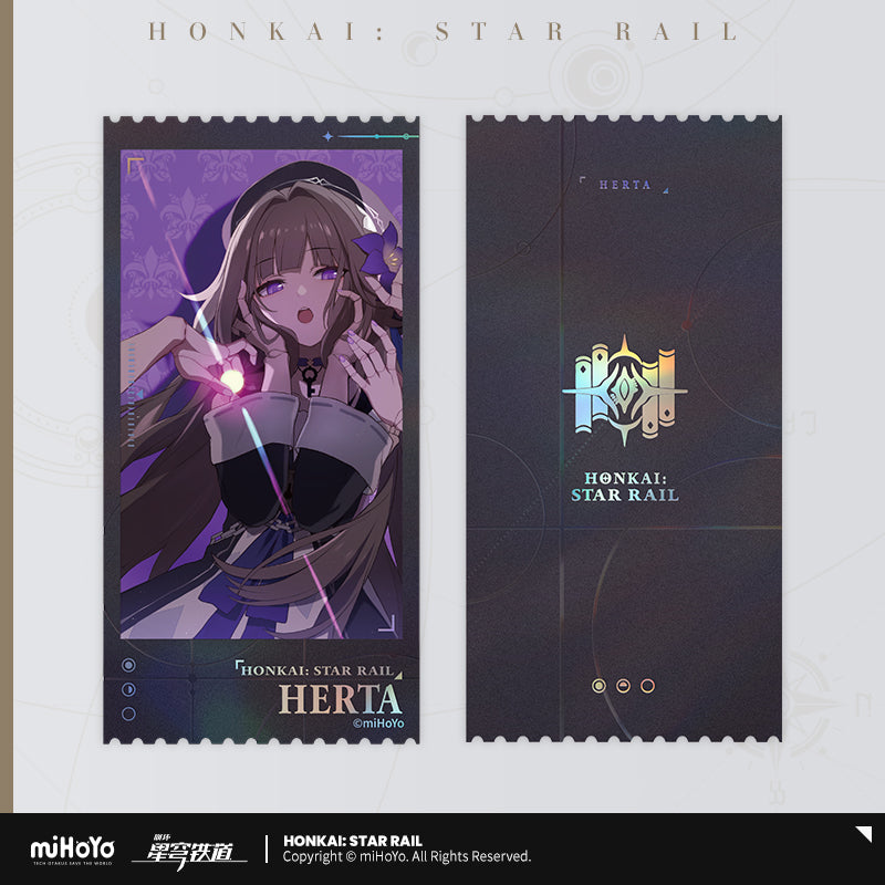 Honkai: Star Rail Laser Engraved Commemorative Ticket Set Departure Countdown Series
