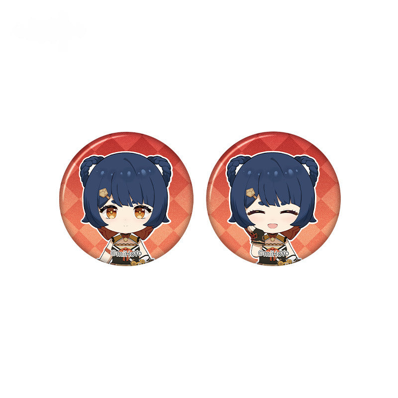 Genshin Impact Mini Badge Set Taking Pictures Recounting Good Times Series