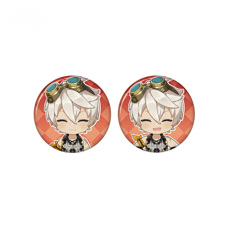Genshin Impact Mini Badge Set Taking Pictures Recounting Good Times Series