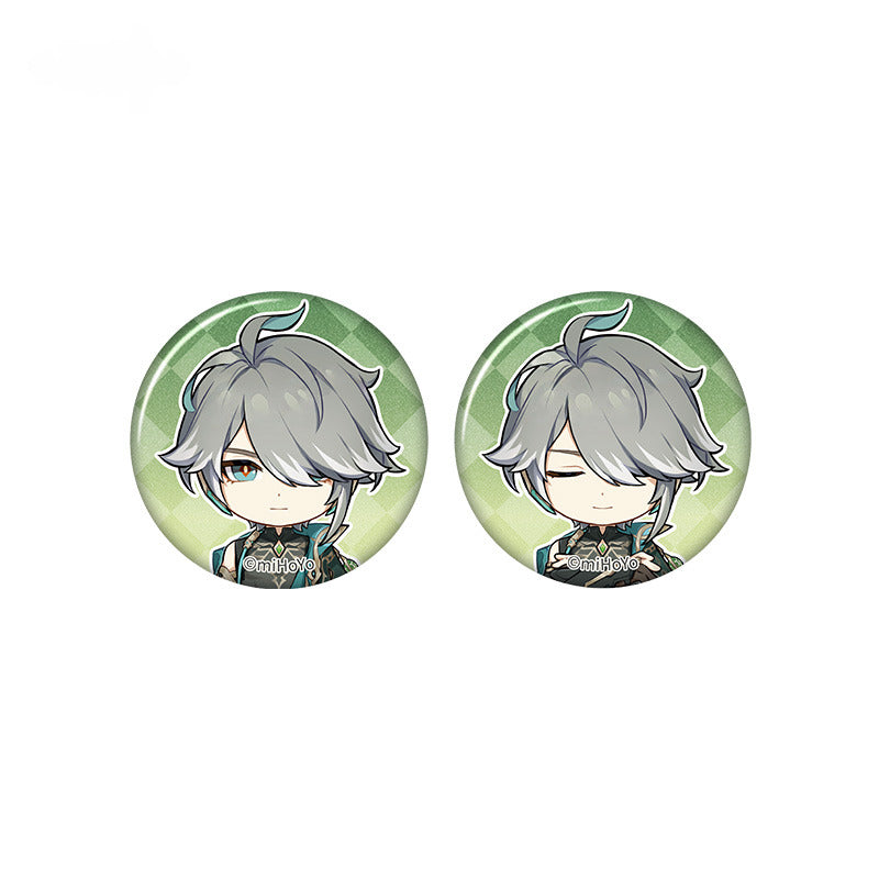 Genshin Impact Mini Badge Set Taking Pictures Recounting Good Times Series