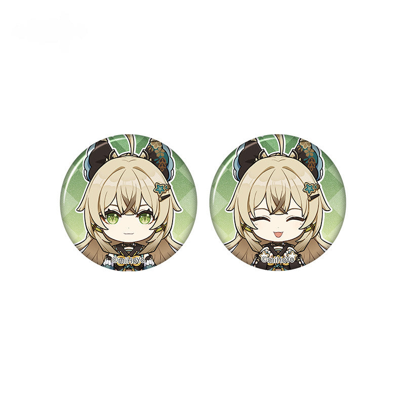 Genshin Impact Mini Badge Set Taking Pictures Recounting Good Times Series