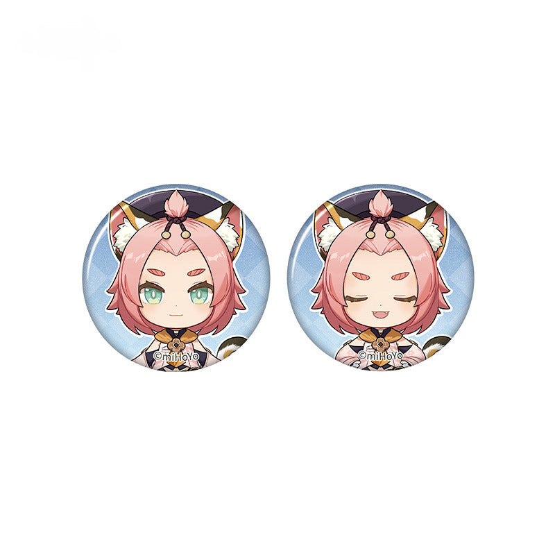 Genshin Impact Mini Badge Set Taking Pictures Recounting Good Times Series