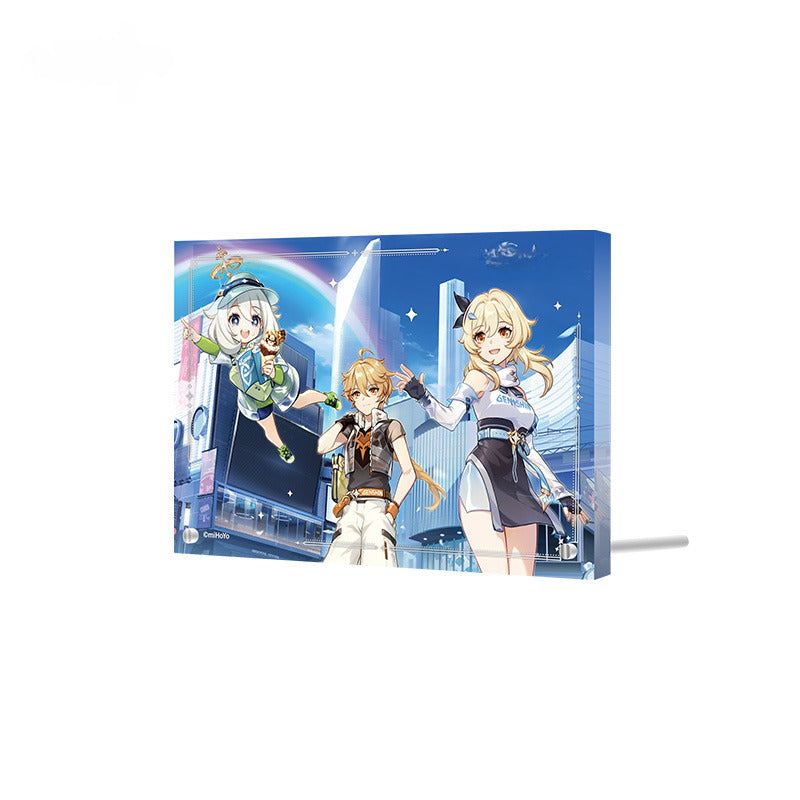 Genshin Impact Badges Standee Ornament 2023 Celebration Gathering Series