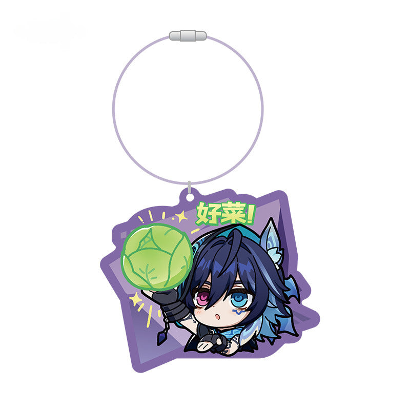 Genshin Impact Chibi Emoticon Series Acrylic Pendant