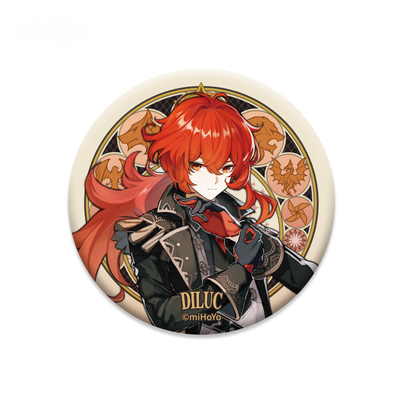 Genshin Impact Badge Mondstadt Theme