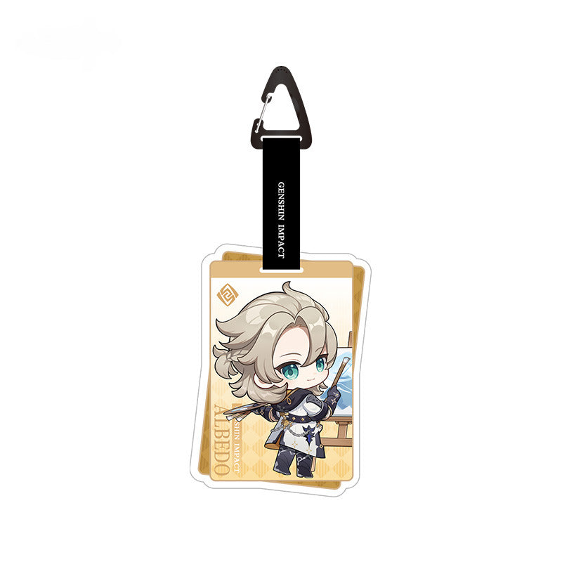 Genshin Impact Chibi Badge Pendant Ornament Teyvat Natural Exploration Journey Series