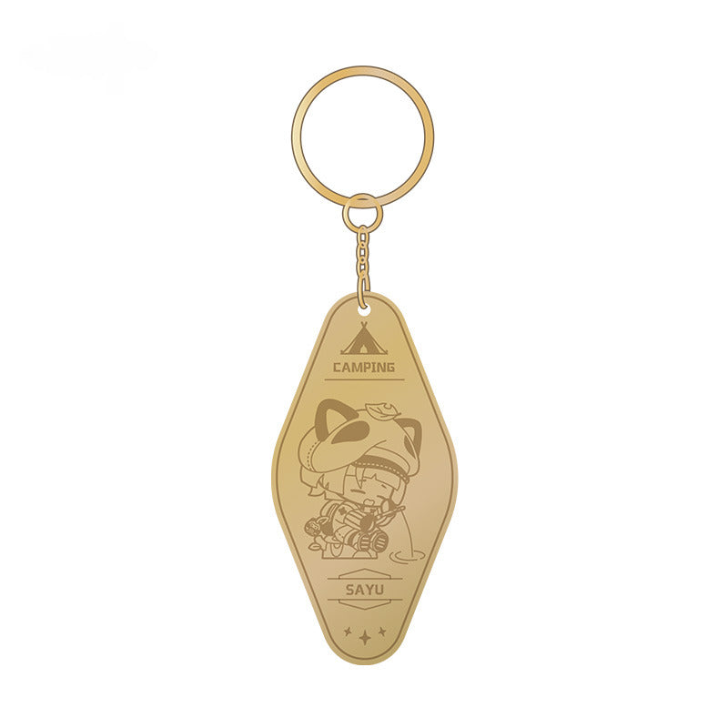 Genshin Impact Metal Pendant Leisurely Camping Theme
