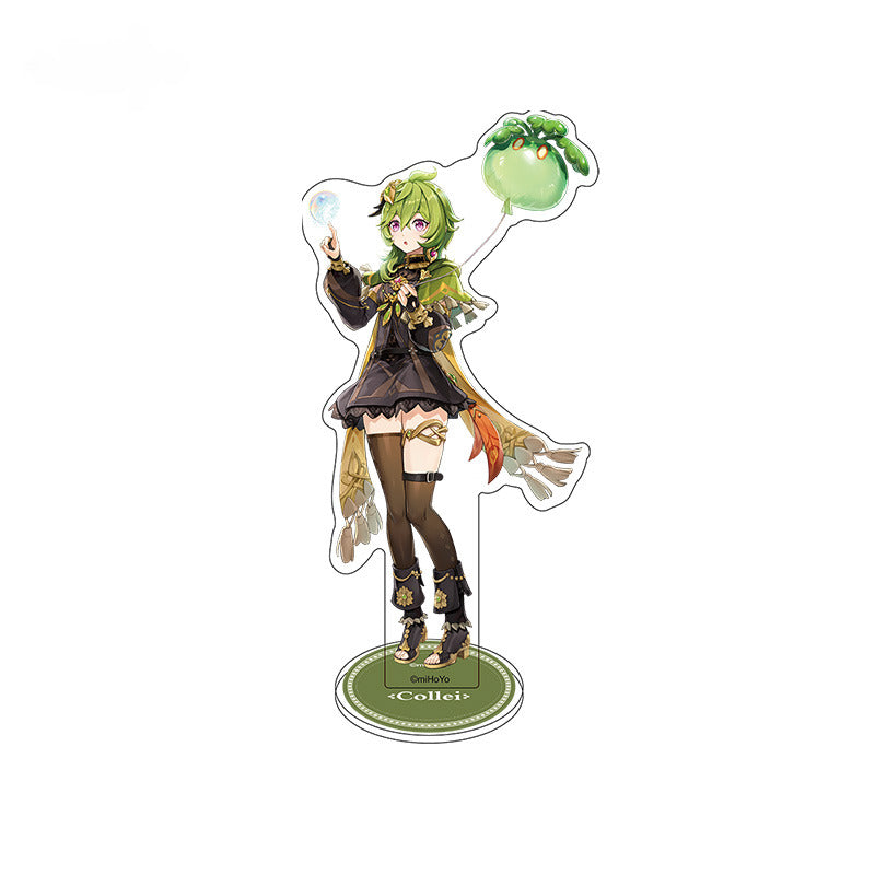Genshin Impact Badges Pendant Standee Colored Paper Tower Summer Celebration Series