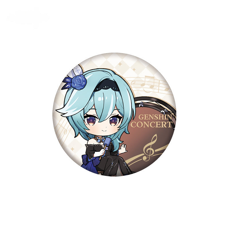 Genshin Impact Chibi Character Badge Concert Theme